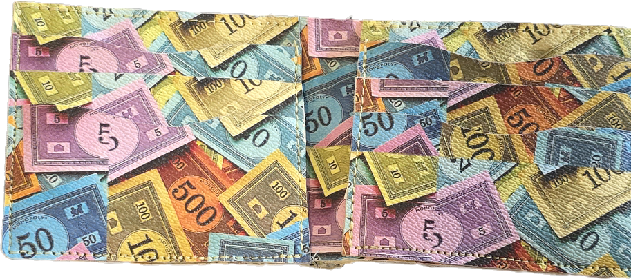 Monopoly Inspired Leather Wallet