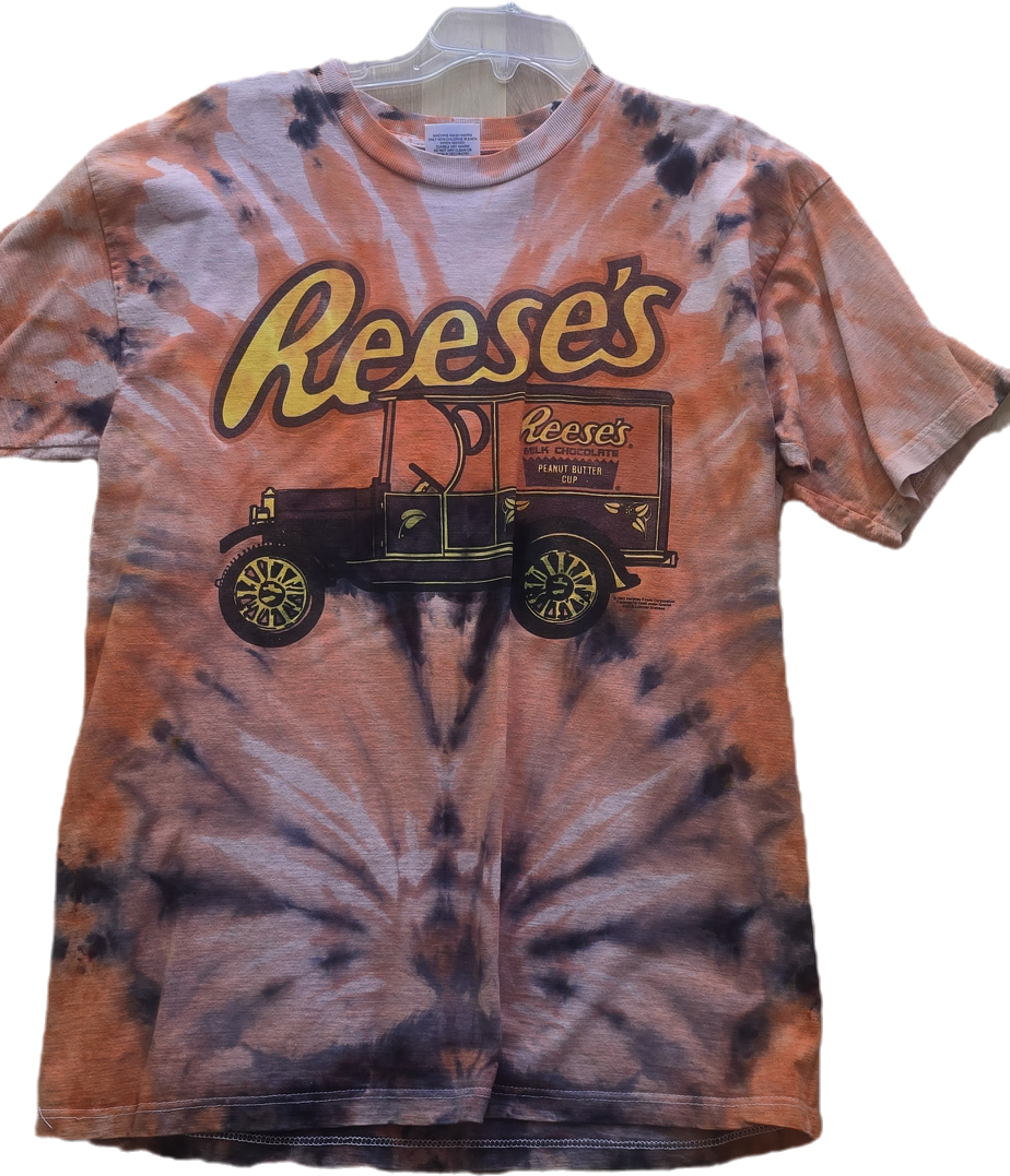 Orange Reese's Peanut Butter Cup Tie Dye