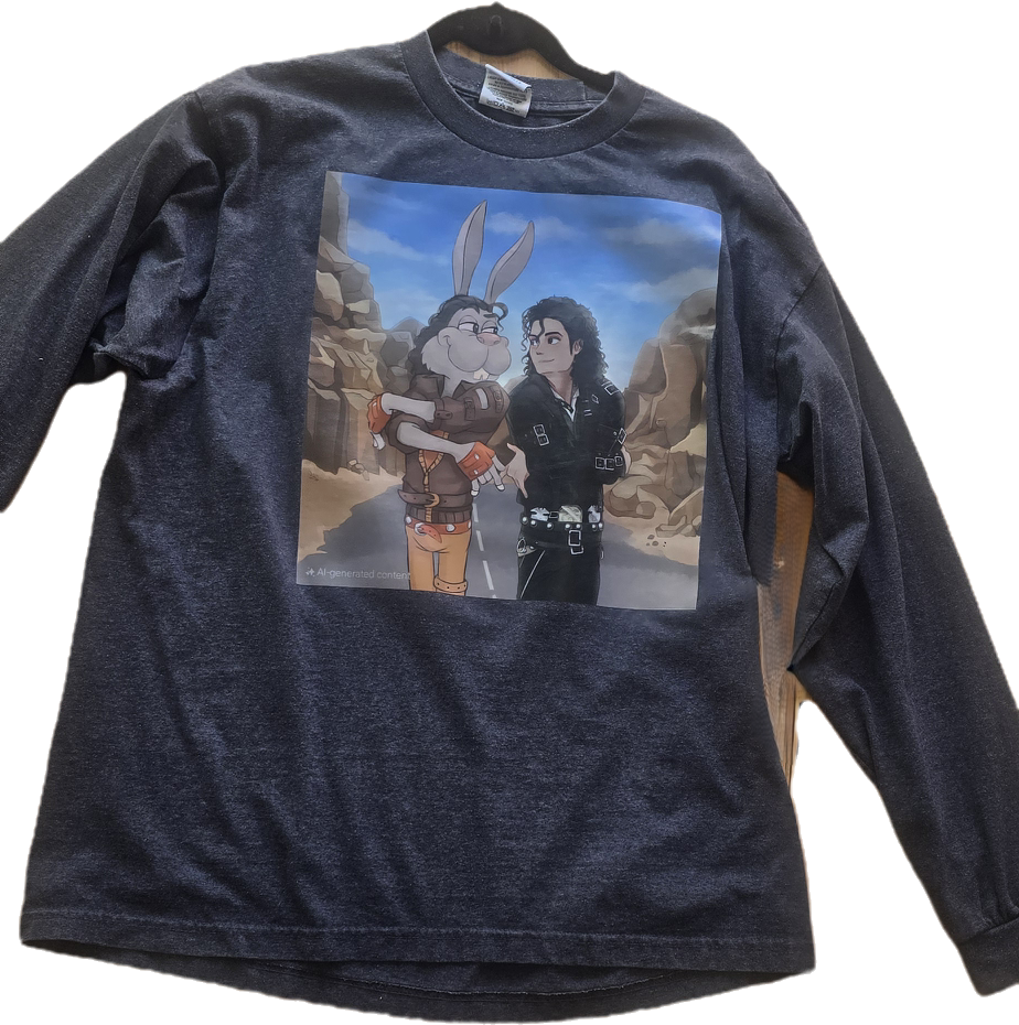 Michael Jackson and Bugs Bunny Inspired Long Sleeve