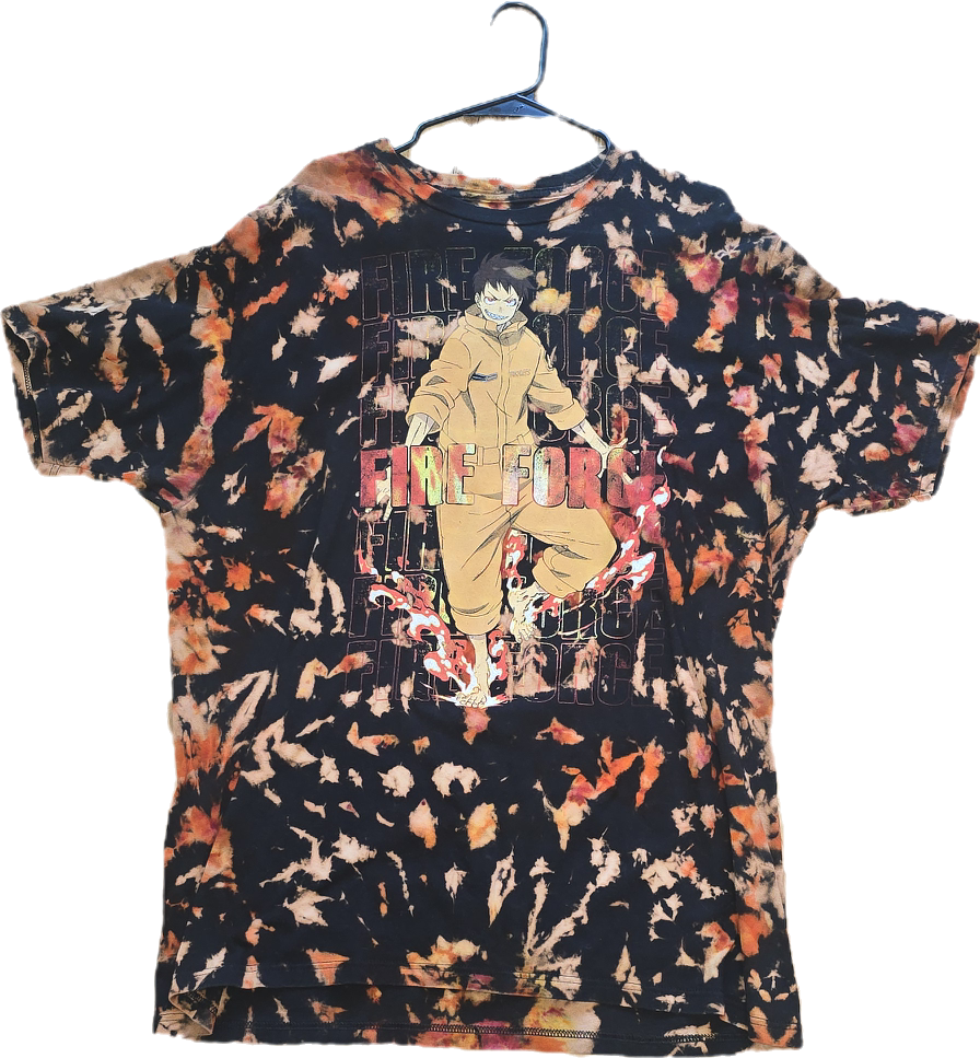 Fire Force Anime Tie Dye Tee