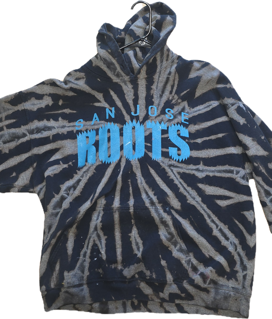 San Jose Roots Teal and Black Hoodie