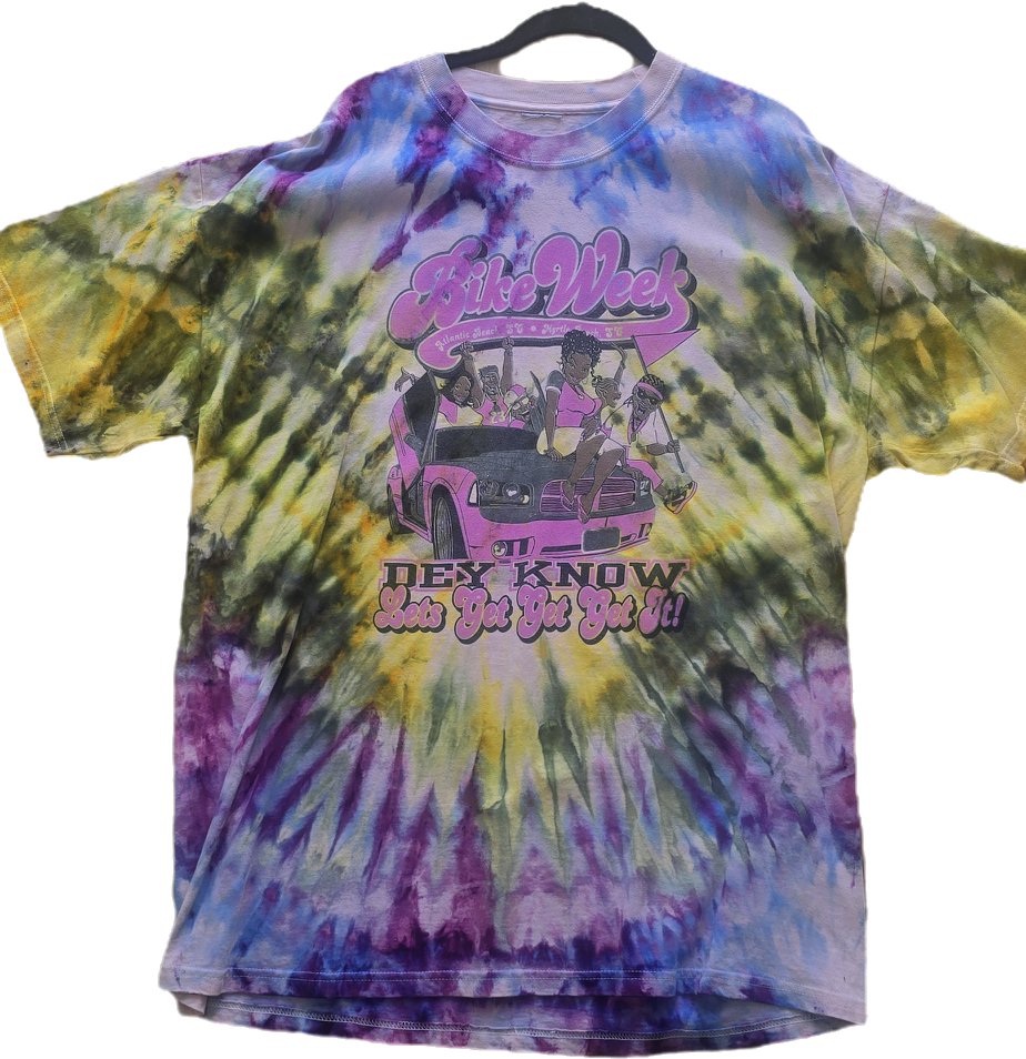 Bay Area Bike Week Ladies Tie Dye Tee