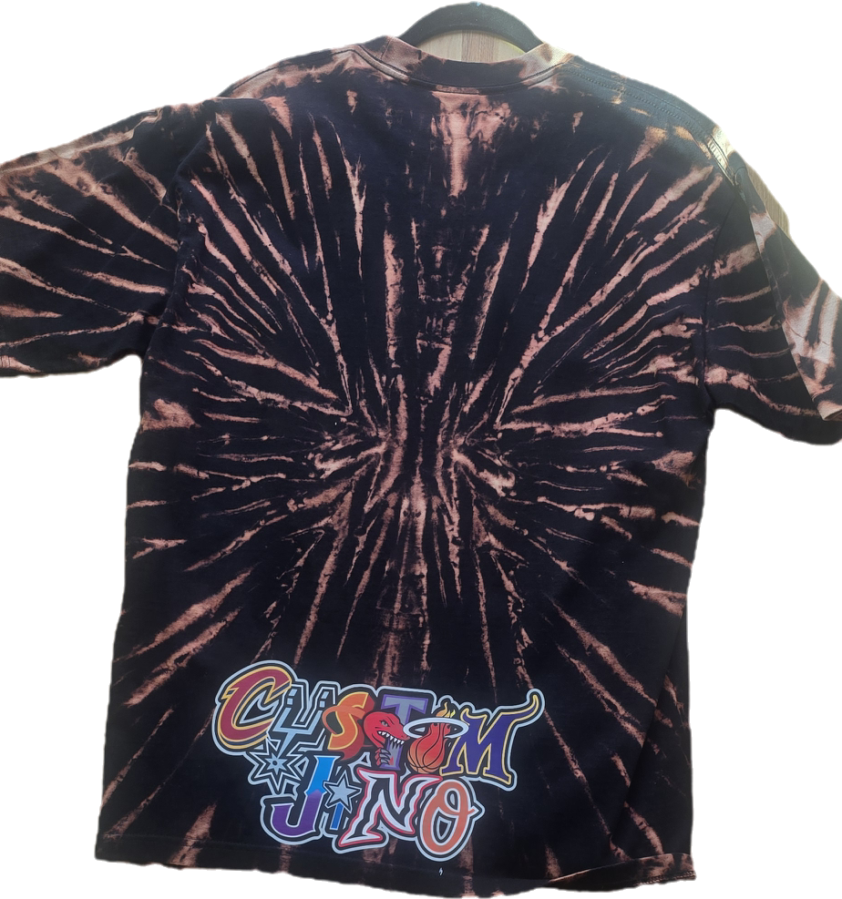 Black/Bleached Logo Maniac Tie-Dye