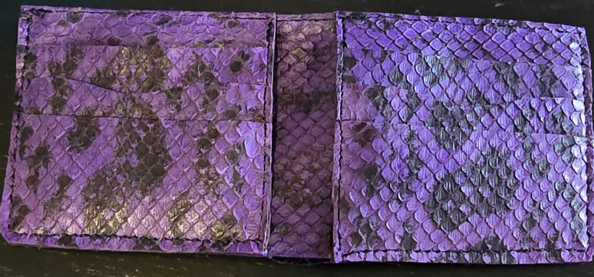 Purple Snakeskin Wallet