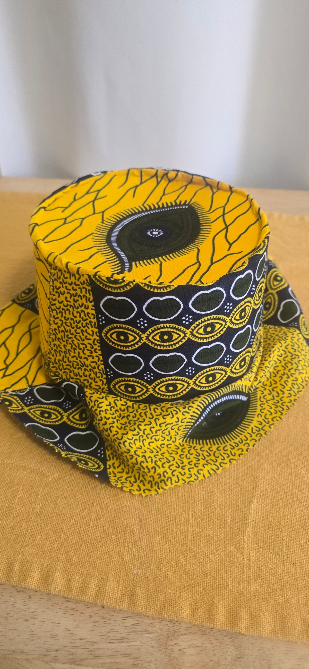 African-Print Top Hat