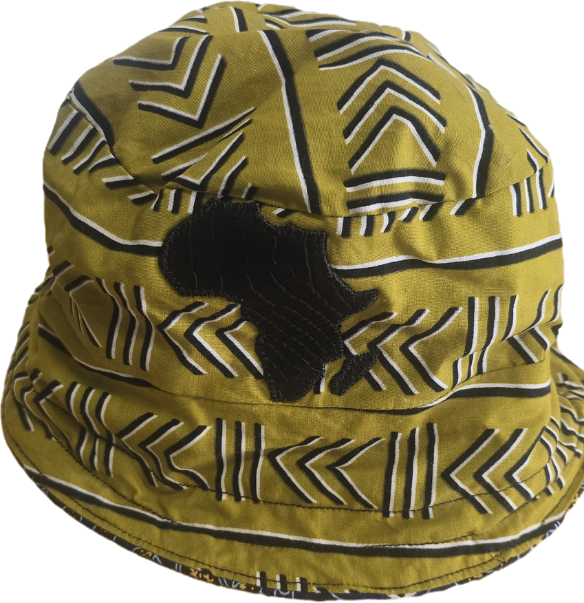 Reversible African Print Bucket Hat