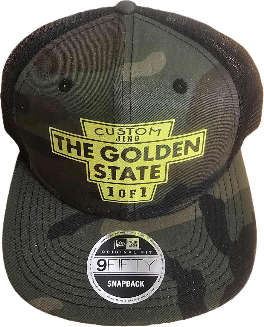 Custom Jino Golden State Camo Snapback
