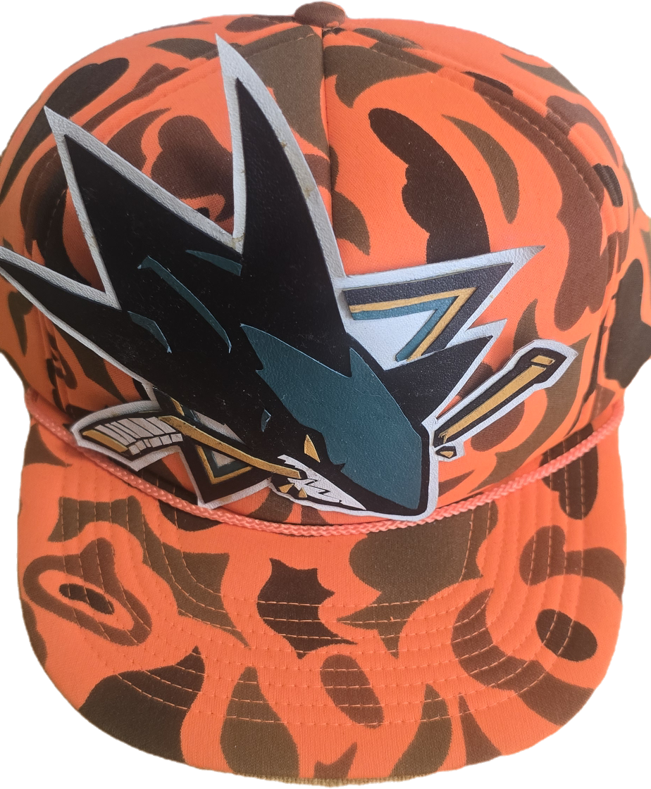 San Jose Sharks Orange Camo Snapback