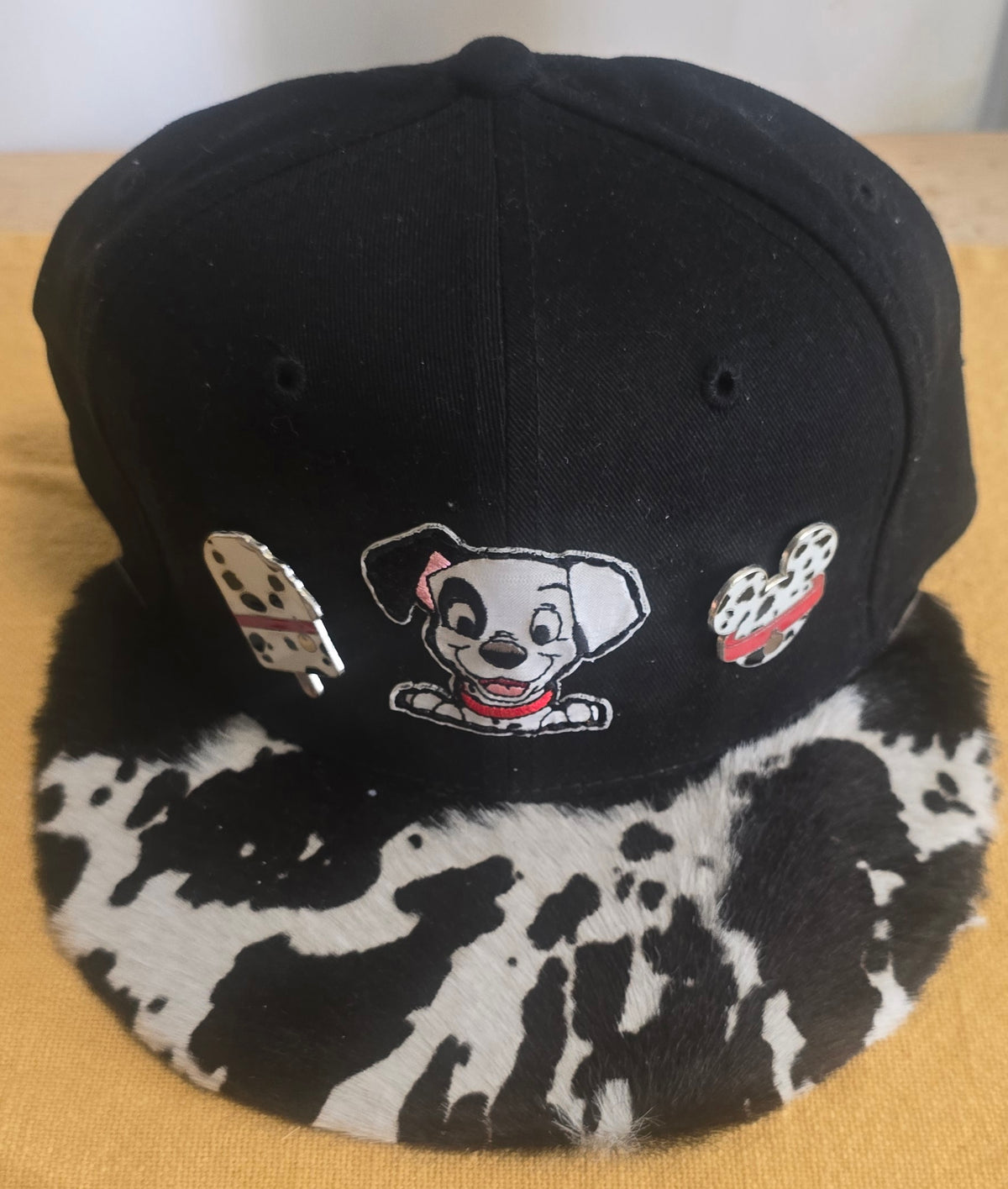 101 Dalmatians Snapback with Cow Hide Fur