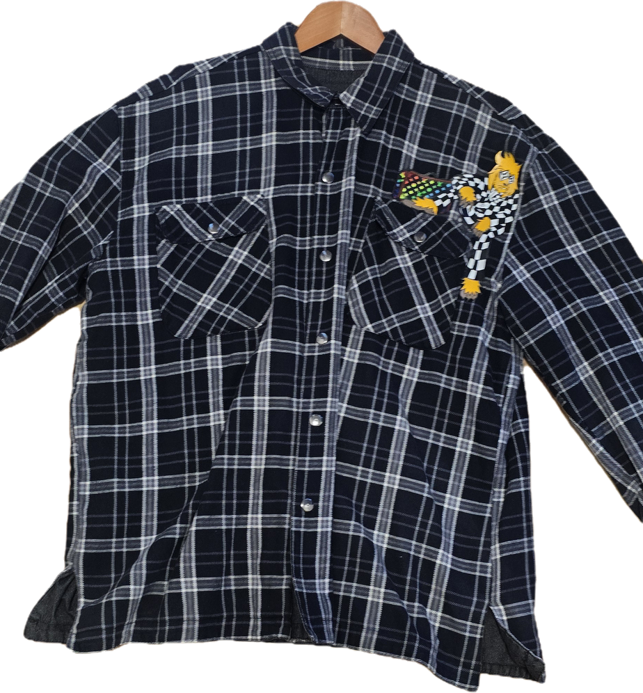 Black & White Graphic Flannel