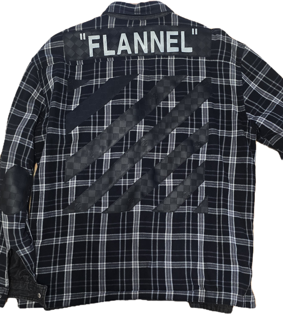 Black & White Graphic Flannel