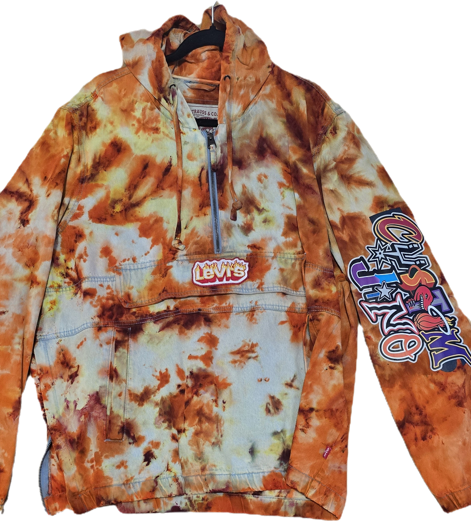 Orang Tie Dye Custom Jino Jean Jacket