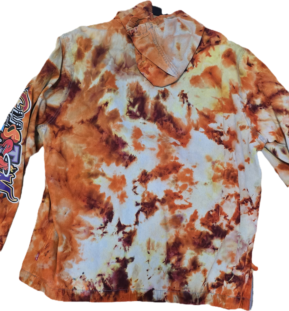 Orang Tie Dye Custom Jino Jean Jacket